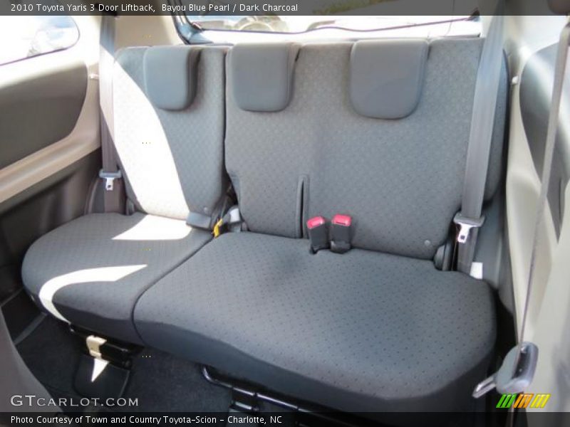 Bayou Blue Pearl / Dark Charcoal 2010 Toyota Yaris 3 Door Liftback