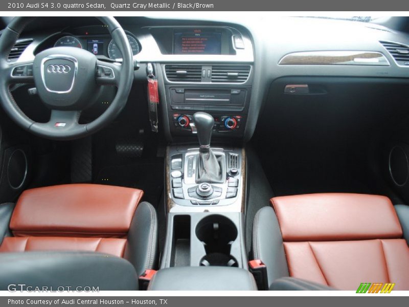Quartz Gray Metallic / Black/Brown 2010 Audi S4 3.0 quattro Sedan