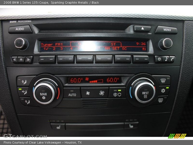 Sparkling Graphite Metallic / Black 2008 BMW 1 Series 135i Coupe