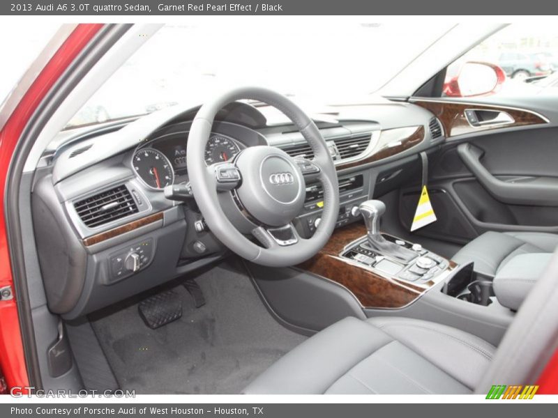 Garnet Red Pearl Effect / Black 2013 Audi A6 3.0T quattro Sedan