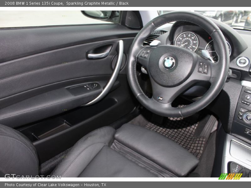 Sparkling Graphite Metallic / Black 2008 BMW 1 Series 135i Coupe