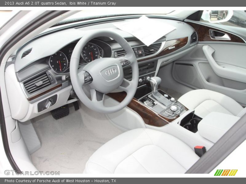  2013 A6 2.0T quattro Sedan Titanium Gray Interior