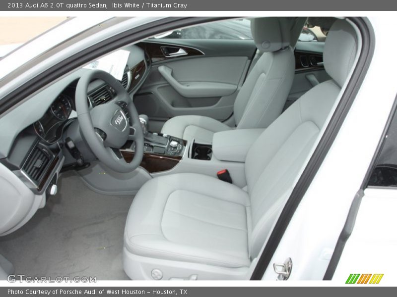 Front Seat of 2013 A6 2.0T quattro Sedan
