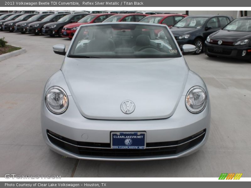 Reflex Silver Metallic / Titan Black 2013 Volkswagen Beetle TDI Convertible