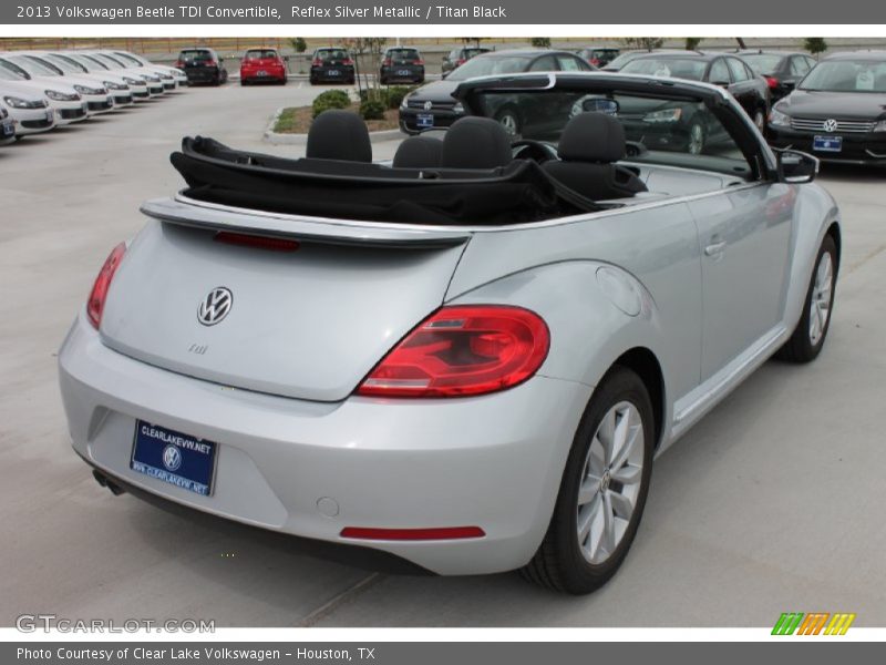 Reflex Silver Metallic / Titan Black 2013 Volkswagen Beetle TDI Convertible