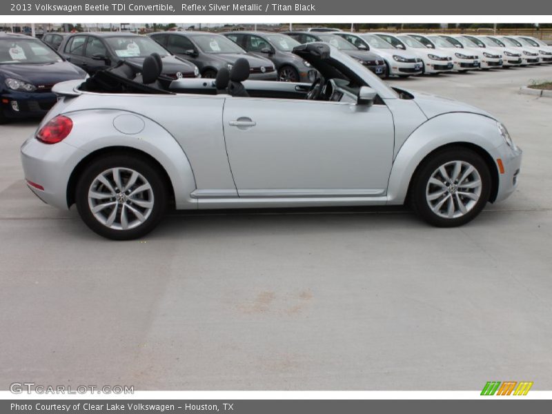 Reflex Silver Metallic / Titan Black 2013 Volkswagen Beetle TDI Convertible
