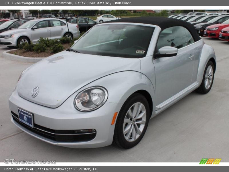 Reflex Silver Metallic / Titan Black 2013 Volkswagen Beetle TDI Convertible