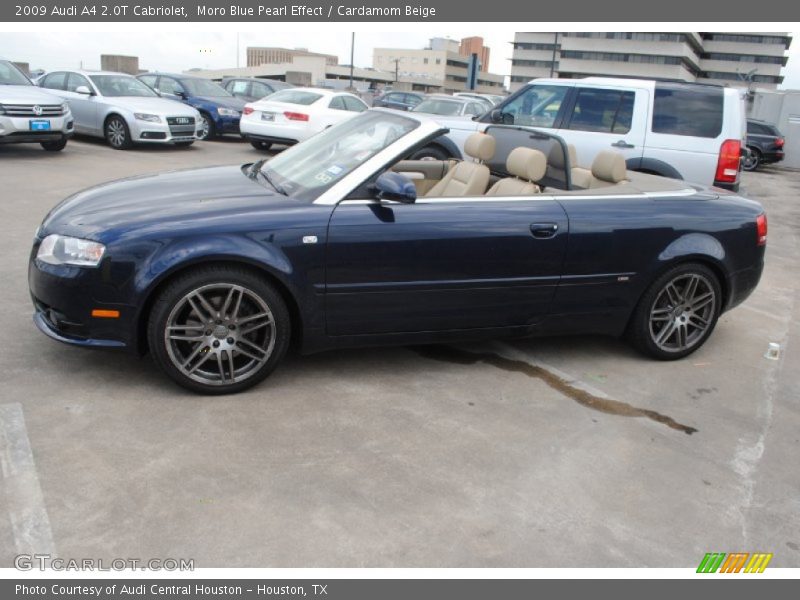Moro Blue Pearl Effect / Cardamom Beige 2009 Audi A4 2.0T Cabriolet