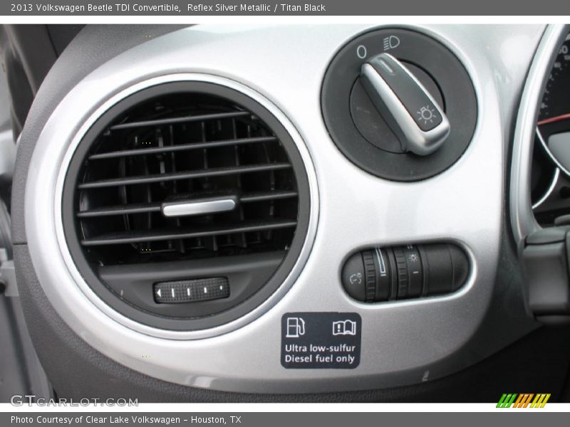 Controls of 2013 Beetle TDI Convertible