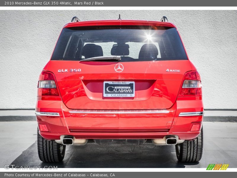Mars Red / Black 2010 Mercedes-Benz GLK 350 4Matic