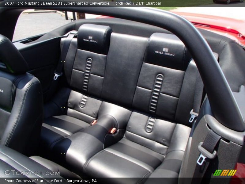 Rear Seat of 2007 Mustang Saleen S281 Supercharged Convertible