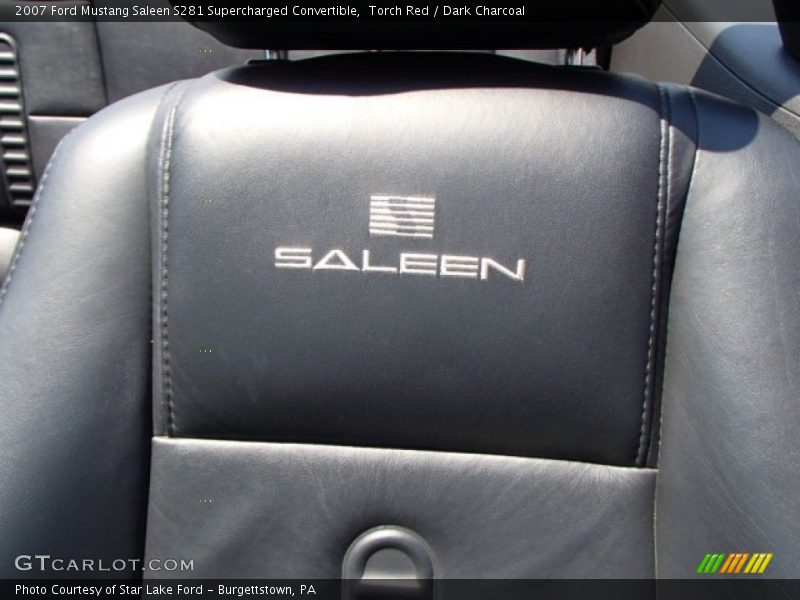 Torch Red / Dark Charcoal 2007 Ford Mustang Saleen S281 Supercharged Convertible
