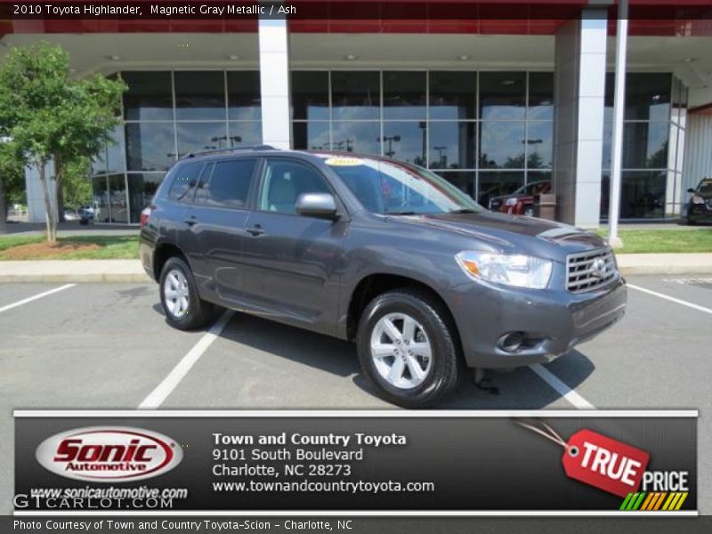 Magnetic Gray Metallic / Ash 2010 Toyota Highlander