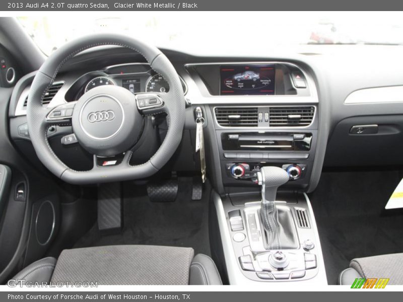 Glacier White Metallic / Black 2013 Audi A4 2.0T quattro Sedan