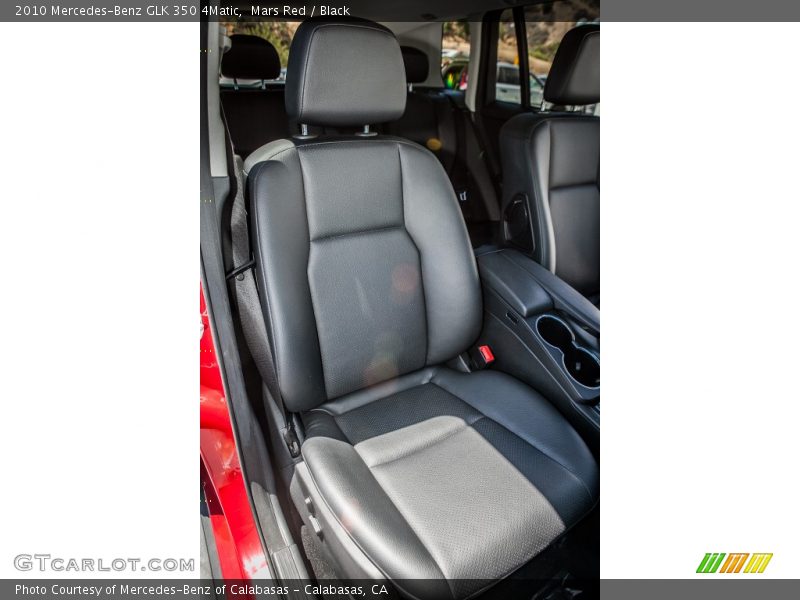 Front Seat of 2010 GLK 350 4Matic