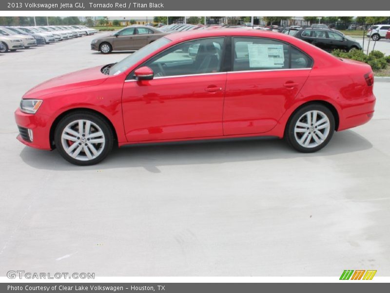 Tornado Red / Titan Black 2013 Volkswagen Jetta GLI