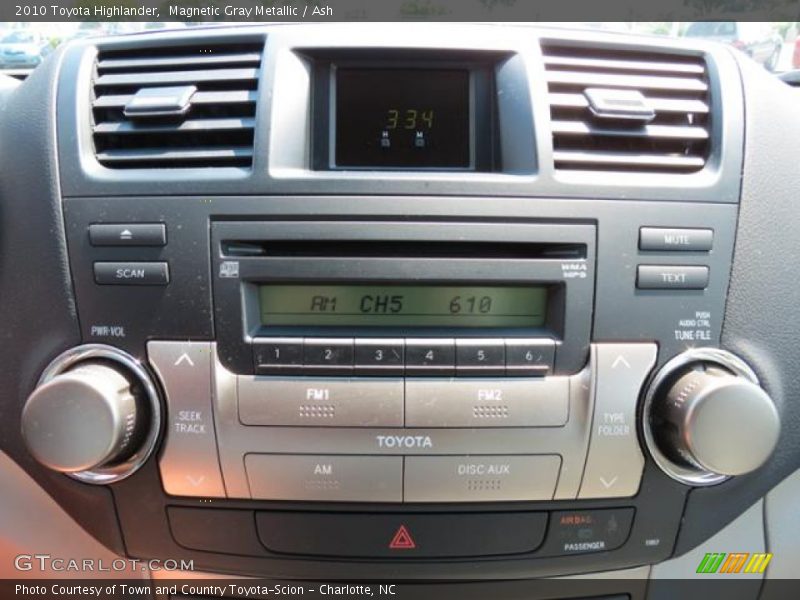 Magnetic Gray Metallic / Ash 2010 Toyota Highlander