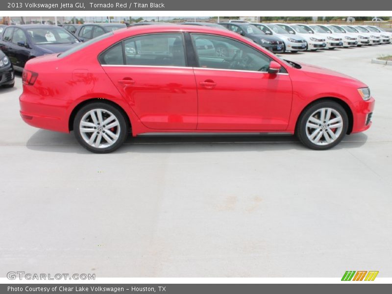 Tornado Red / Titan Black 2013 Volkswagen Jetta GLI