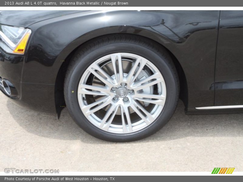Havanna Black Metallic / Nougat Brown 2013 Audi A8 L 4.0T quattro