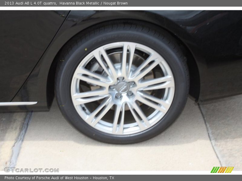 Havanna Black Metallic / Nougat Brown 2013 Audi A8 L 4.0T quattro