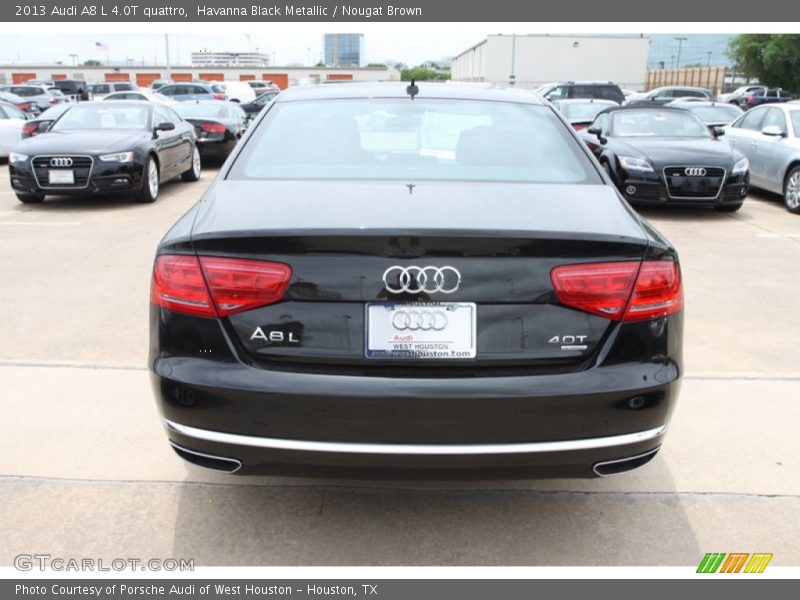 Havanna Black Metallic / Nougat Brown 2013 Audi A8 L 4.0T quattro