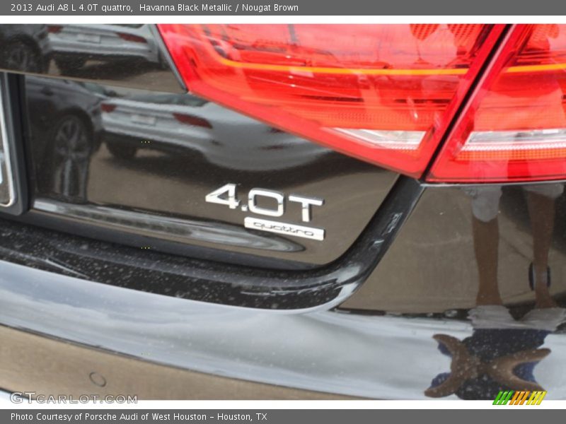 Havanna Black Metallic / Nougat Brown 2013 Audi A8 L 4.0T quattro