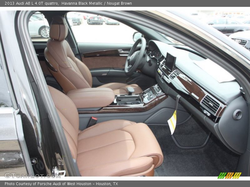 Havanna Black Metallic / Nougat Brown 2013 Audi A8 L 4.0T quattro