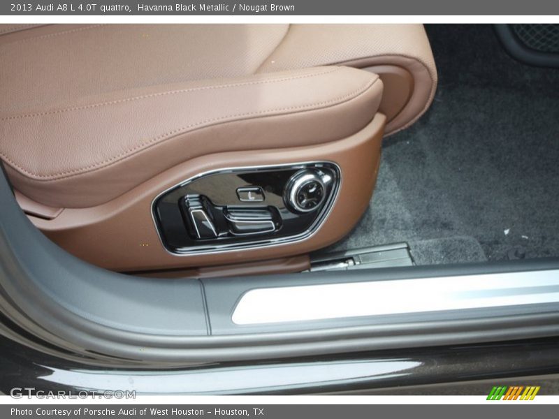 Havanna Black Metallic / Nougat Brown 2013 Audi A8 L 4.0T quattro