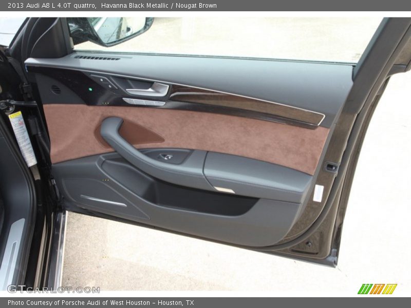 Havanna Black Metallic / Nougat Brown 2013 Audi A8 L 4.0T quattro