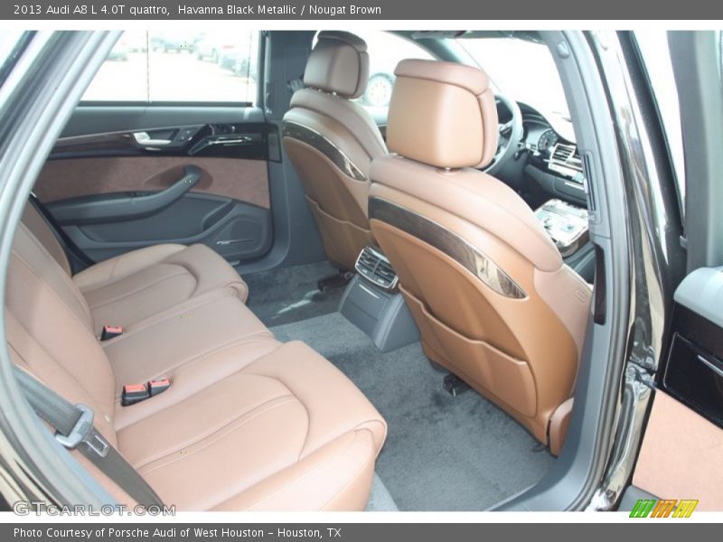 Havanna Black Metallic / Nougat Brown 2013 Audi A8 L 4.0T quattro