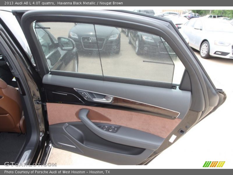 Havanna Black Metallic / Nougat Brown 2013 Audi A8 L 4.0T quattro