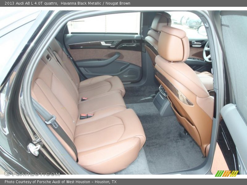 Havanna Black Metallic / Nougat Brown 2013 Audi A8 L 4.0T quattro