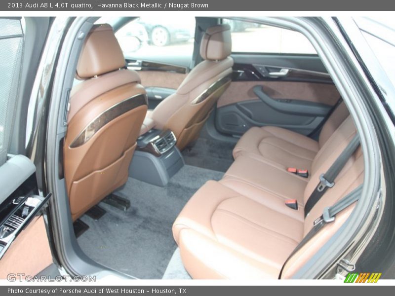 Havanna Black Metallic / Nougat Brown 2013 Audi A8 L 4.0T quattro