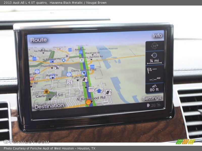 Havanna Black Metallic / Nougat Brown 2013 Audi A8 L 4.0T quattro