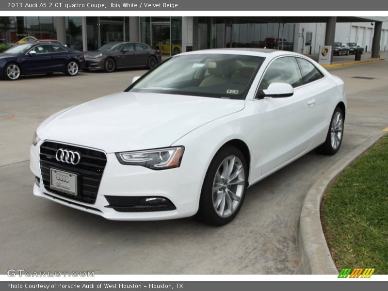Ibis White / Velvet Beige 2013 Audi A5 2.0T quattro Coupe