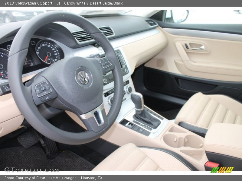 Candy White / Desert Beige/Black 2013 Volkswagen CC Sport Plus