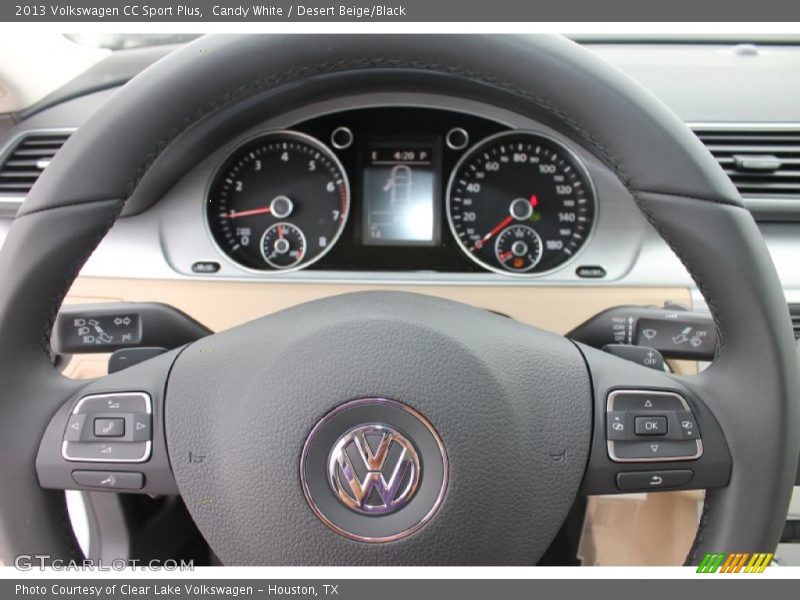 Candy White / Desert Beige/Black 2013 Volkswagen CC Sport Plus