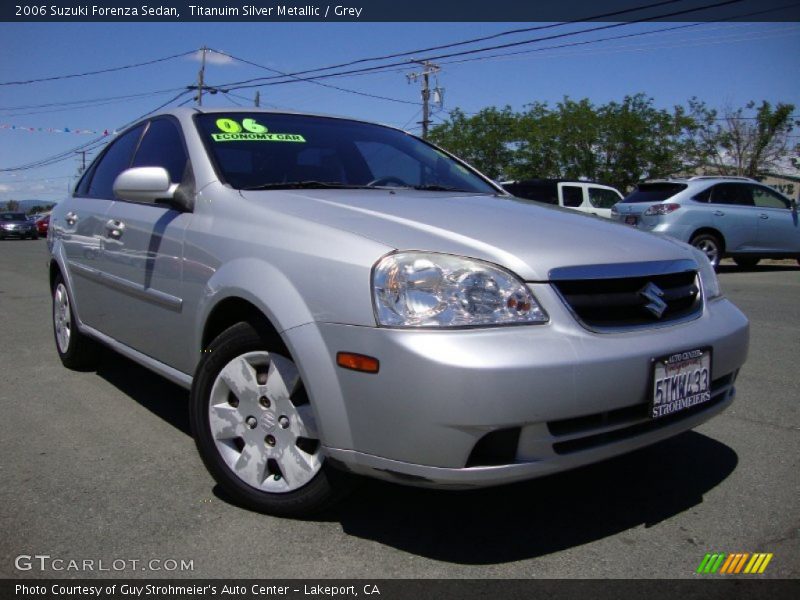 Titanuim Silver Metallic / Grey 2006 Suzuki Forenza Sedan