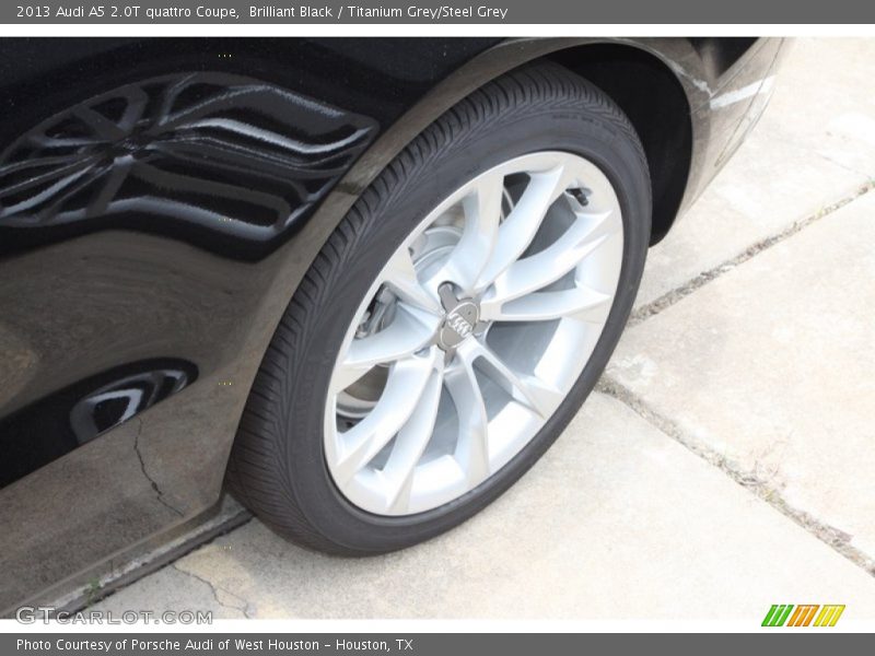 Brilliant Black / Titanium Grey/Steel Grey 2013 Audi A5 2.0T quattro Coupe