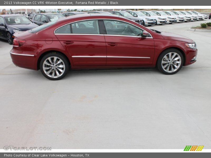 Fortana Red Metallic / Black 2013 Volkswagen CC VR6 4Motion Executive