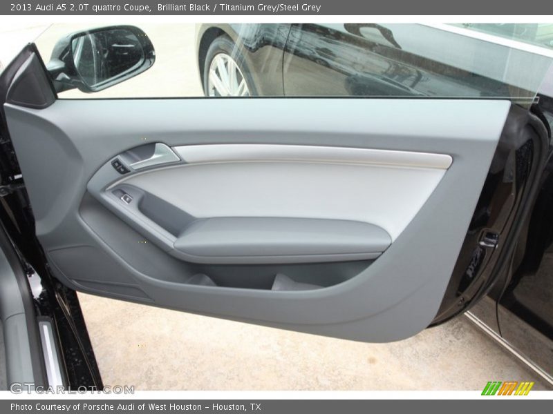 Brilliant Black / Titanium Grey/Steel Grey 2013 Audi A5 2.0T quattro Coupe