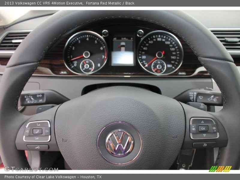 Fortana Red Metallic / Black 2013 Volkswagen CC VR6 4Motion Executive
