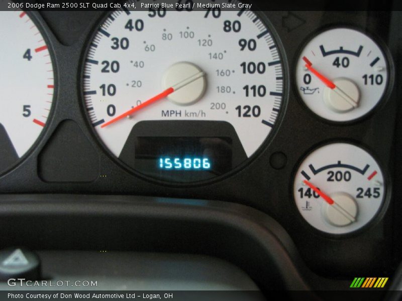 Patriot Blue Pearl / Medium Slate Gray 2006 Dodge Ram 2500 SLT Quad Cab 4x4