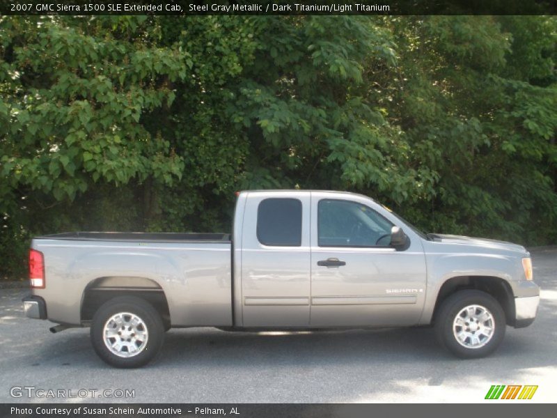 Steel Gray Metallic / Dark Titanium/Light Titanium 2007 GMC Sierra 1500 SLE Extended Cab