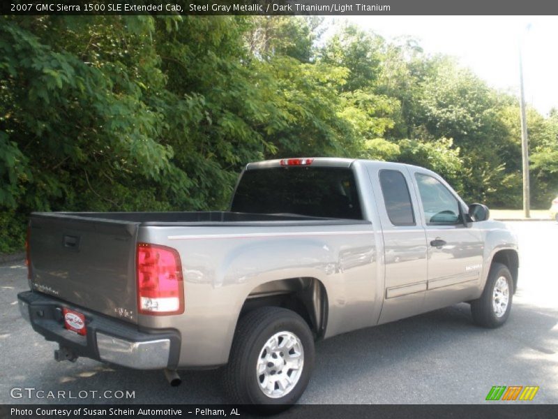 Steel Gray Metallic / Dark Titanium/Light Titanium 2007 GMC Sierra 1500 SLE Extended Cab