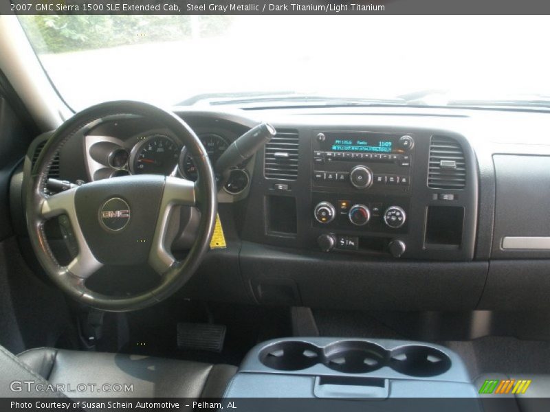 Steel Gray Metallic / Dark Titanium/Light Titanium 2007 GMC Sierra 1500 SLE Extended Cab