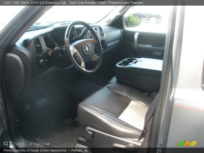 Steel Gray Metallic / Dark Titanium/Light Titanium 2007 GMC Sierra 1500 SLE Extended Cab