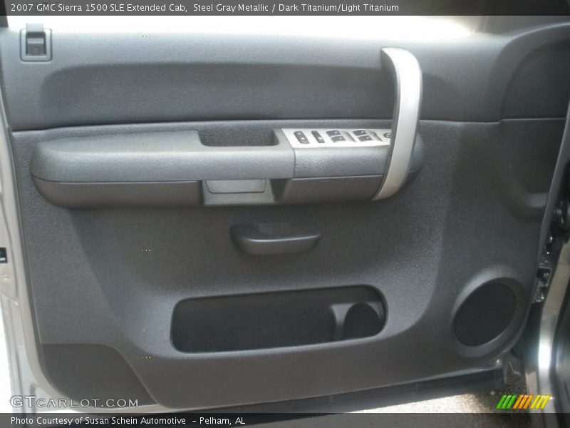Steel Gray Metallic / Dark Titanium/Light Titanium 2007 GMC Sierra 1500 SLE Extended Cab