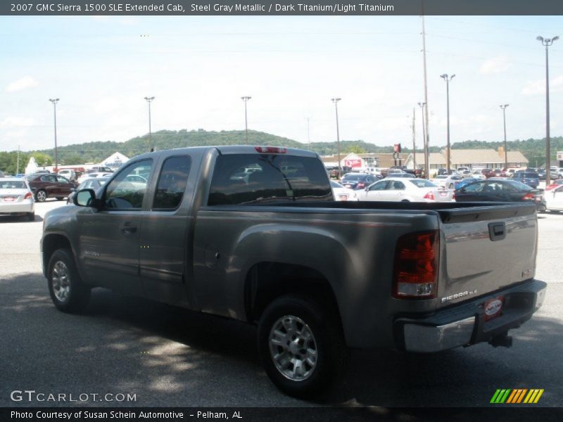Steel Gray Metallic / Dark Titanium/Light Titanium 2007 GMC Sierra 1500 SLE Extended Cab