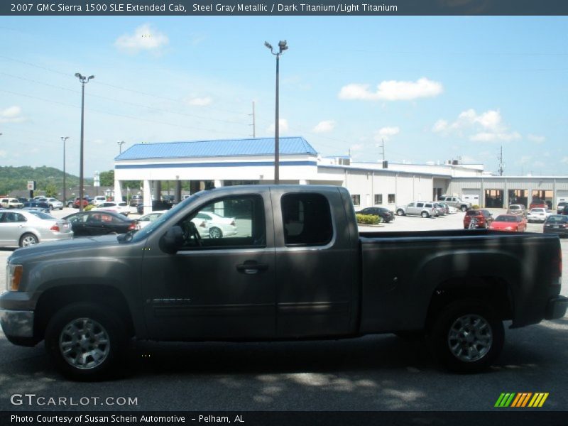 Steel Gray Metallic / Dark Titanium/Light Titanium 2007 GMC Sierra 1500 SLE Extended Cab